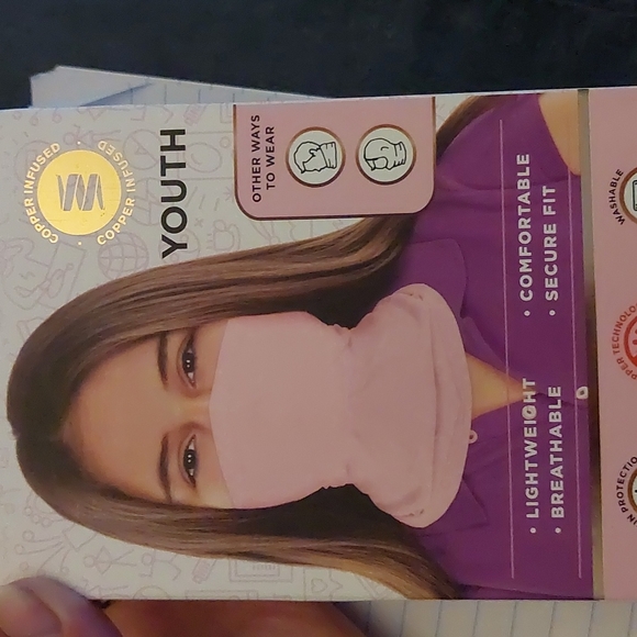 Copper Fit Guardwell Face Protector *New in box*Onesize fits most Youth 8+ - Picture 2 of 6